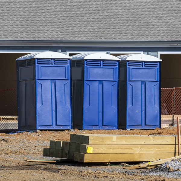 how often are the porta potties cleaned and serviced during a rental period in La Cienega